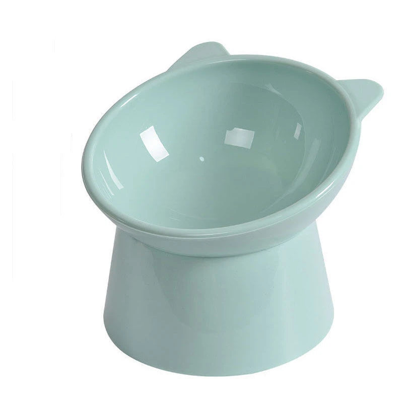 N Hot Cat Bowl High Foot Dog Bowl 45°Neck Protector Cat Pet Food Water Bowl Pet Feeding Cup Pet Feeder Bow