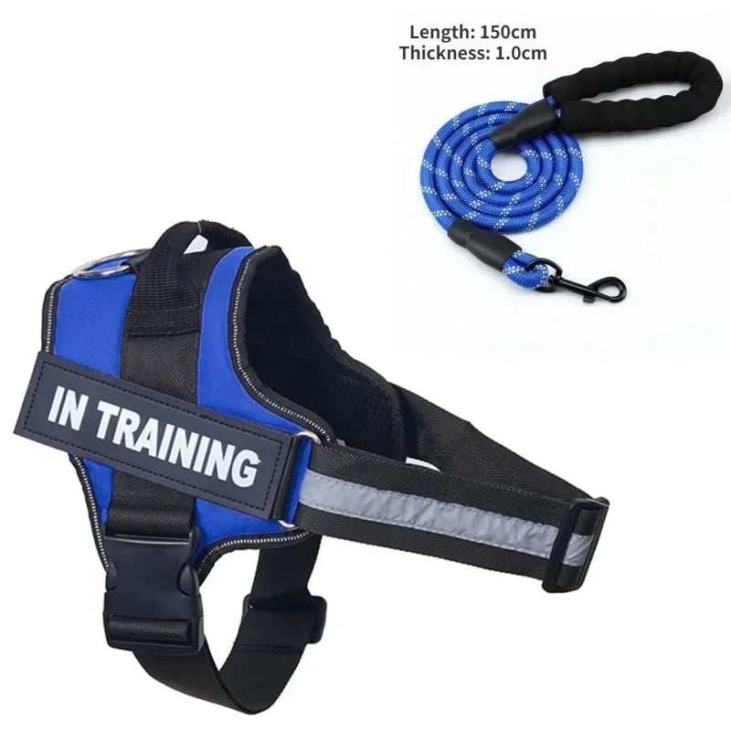 Dog collar Harness ID Custom Patch,Reflective Breathable No Pull Vest For Small Bag Dog,Dog Harness for puppy,Walk Dog Supplies