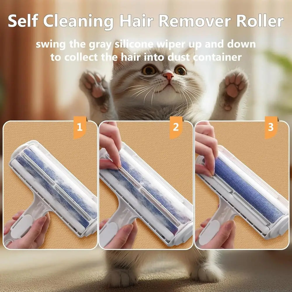 Pet Hair Removal Tool, Reusable Lint Roller for Cat and Dog Hair on Furniture, Carpets, and Bedding