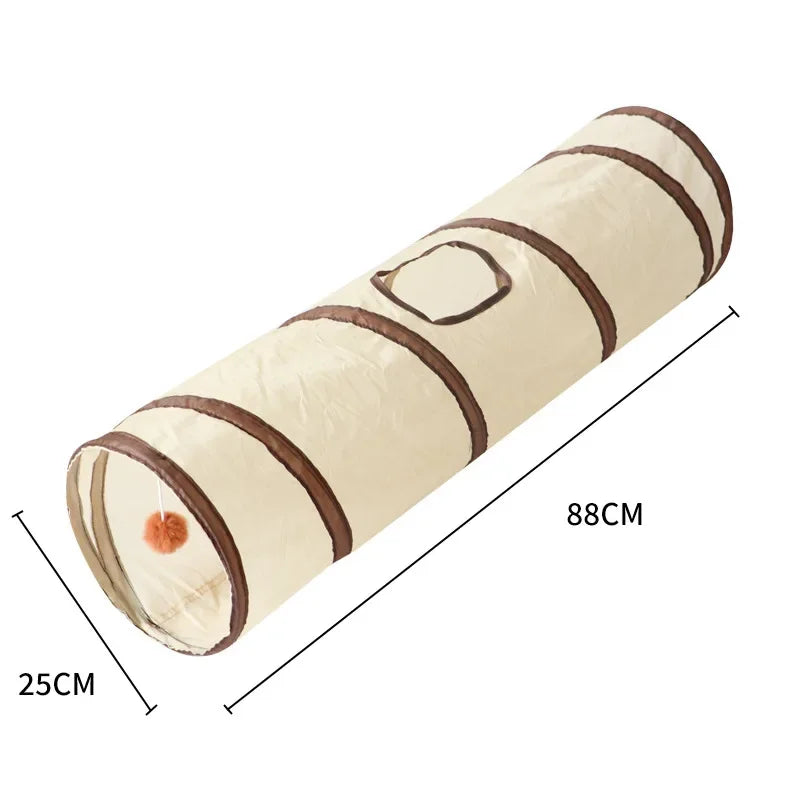 Cat Tunnel Long T/Y Ways Cat Play Tunnel Foldable Funny Interactive Indoor Play Toys Games Kitty Cubes Pet Supplies