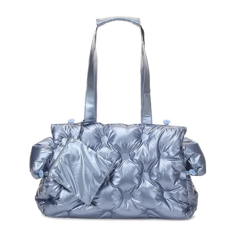 Winter Pet Carrier Bag Warm Pet Handbag For Small Dog Cat Portable Pet Travel Bag For Puppy One Shoulder Dog Outdoor Carry Bag
