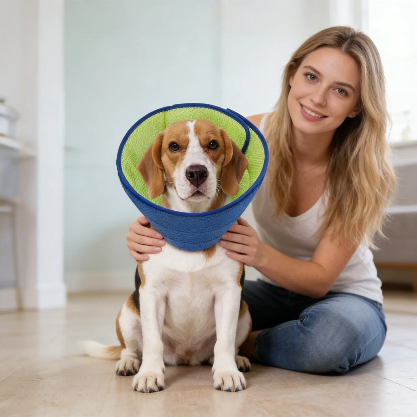 Dog Cone Collar: Soft Recovery Collar for Small Medium Large Dogs. Prevents Biting, Scratching & Licking Wounds After Surgery