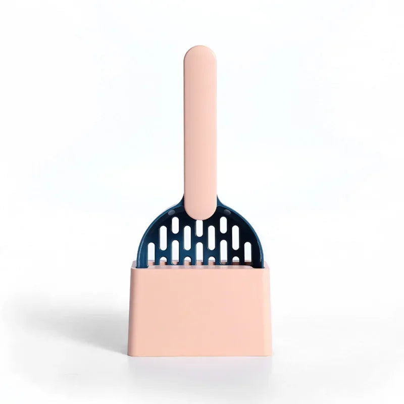 Pet litter scoop set specialized cat litter filter matching base fine hole cat scoop cleaning pet supplies