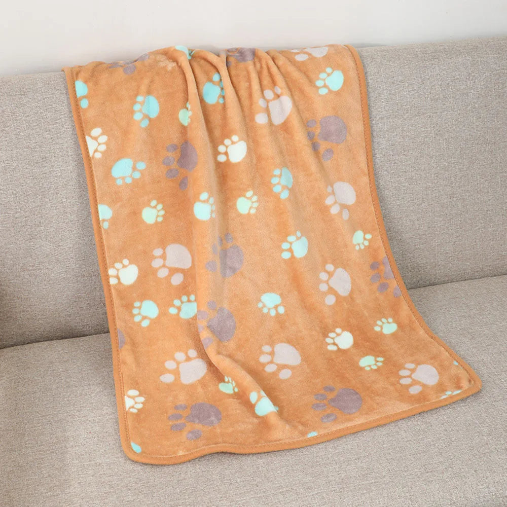 Stocked Soft Coral Fleece Dog & Cat Blankets Breathable Washable All Seasons Bed & Couch Protection Cover