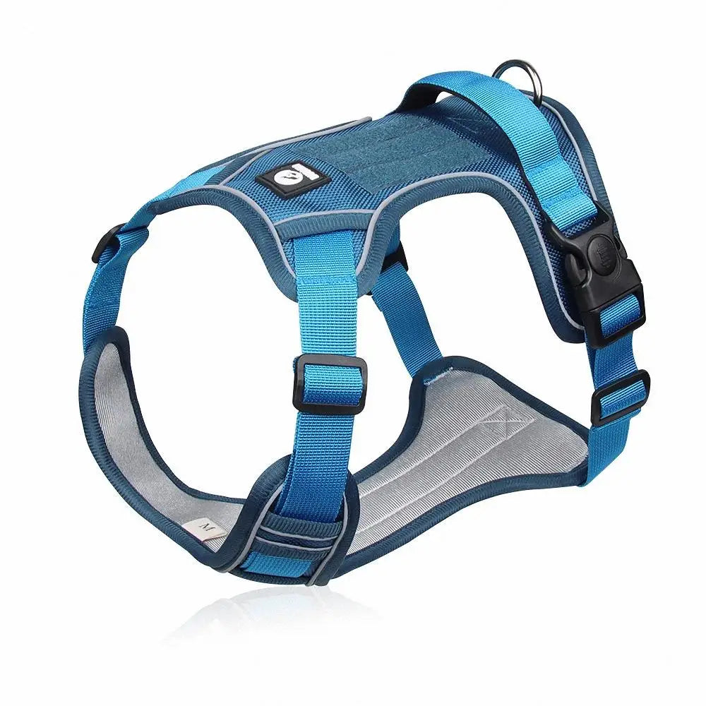 Dog Harnesses Pet Collar Labrador Army Reflective Adjustable Harness Oxford Cloth Vest Training Hound Walk Medium Large Dog