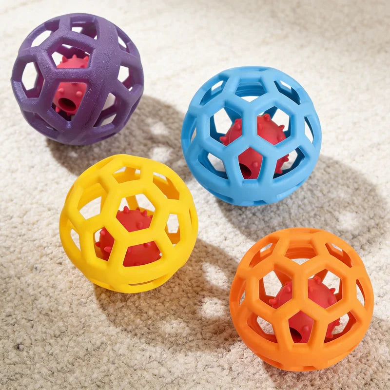Tpr Hollow Out Training Ball Dog Play Toy Indestructible Pet Supplies Safe Dog Tough Toys Resistant Dogs Tooth Chew Puppy Toy
