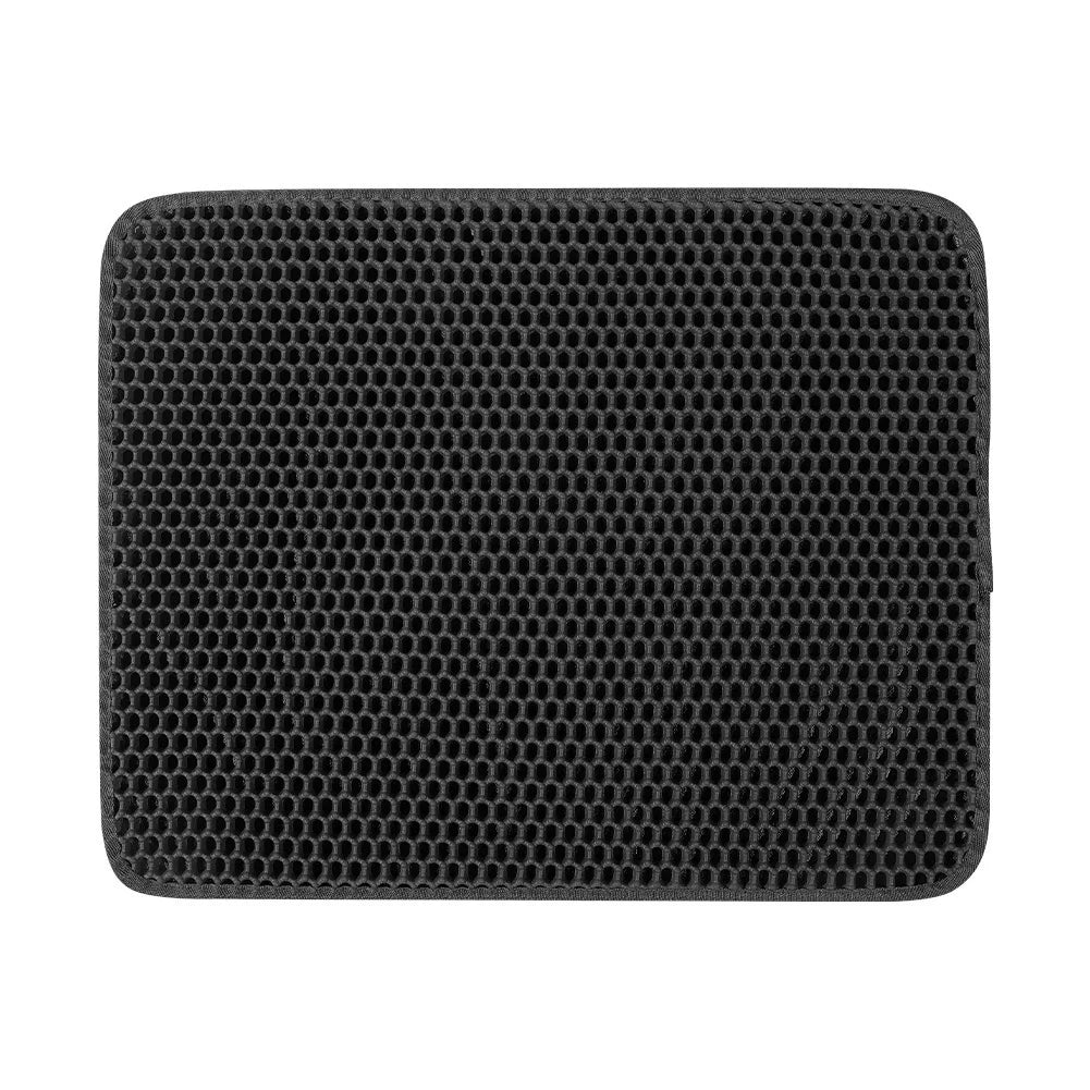 Cat Litter Mat Non Slip Big Pet Litter Box Filter Mat Double Layer Wear Resistant Waterproof Cat Litter Mat Pet Clean Supplies