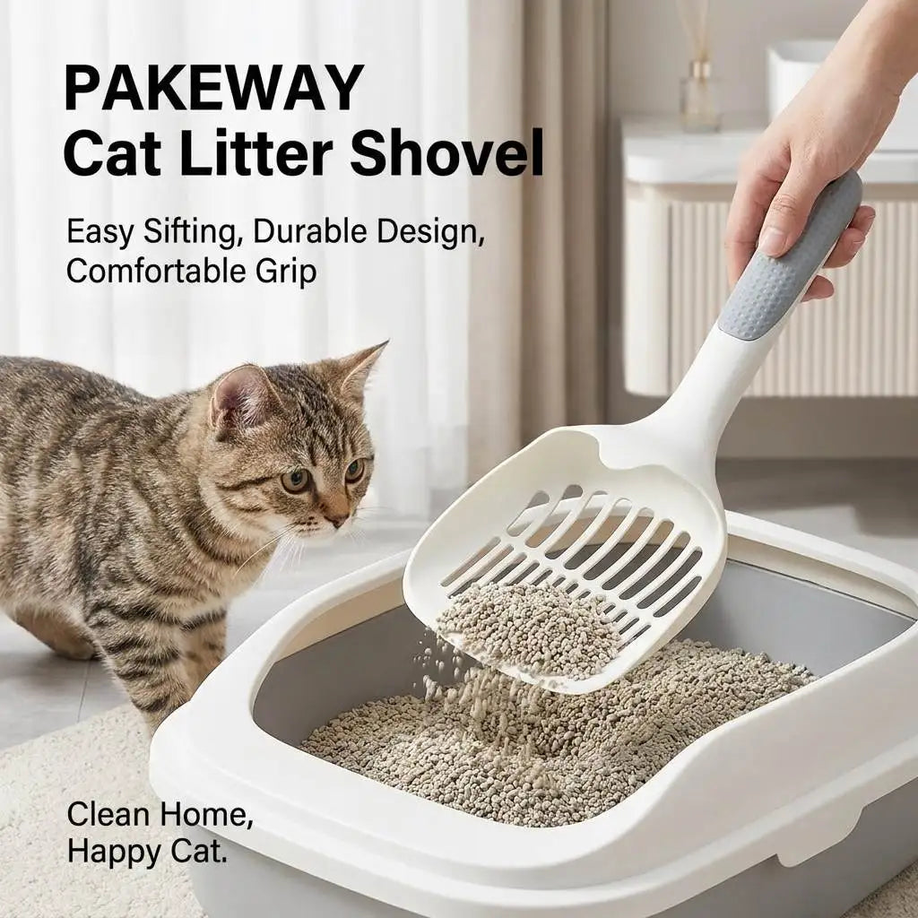 Cat Litter Scoop Plastic Durable Pet Poo Shovel Practical Kitten Poop Scooper Cat Litter Cleaning Products For Cats Accessories
