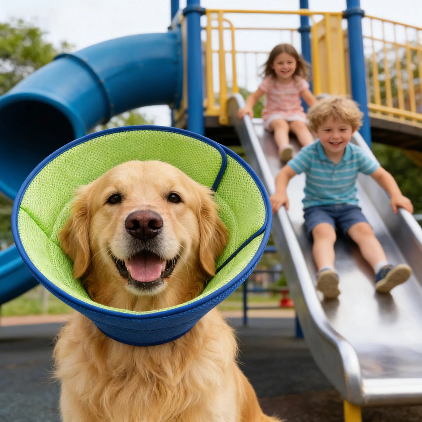 Dog Cone Collar: Soft Recovery Collar for Small Medium Large Dogs. Prevents Biting, Scratching & Licking Wounds After Surgery