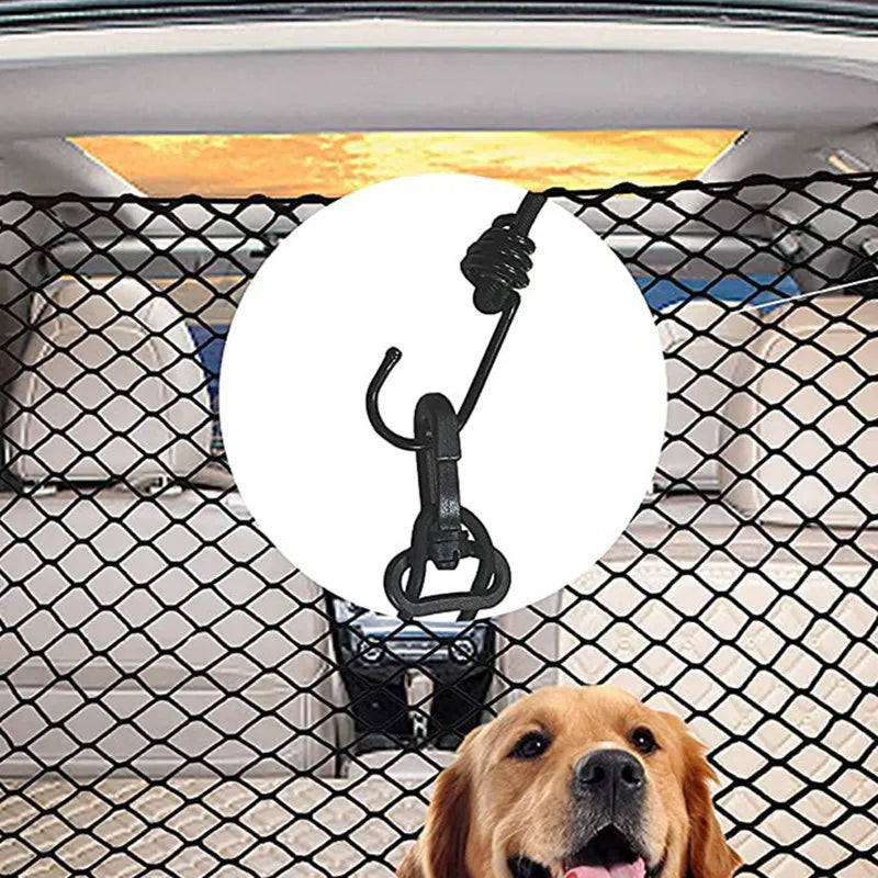 Dog Carrier Dog Protection Net Barrier Trunk Barrier Safe Net for Dogs Travel Accessories Car Pet Carrier for Hatchback SUV Mesh