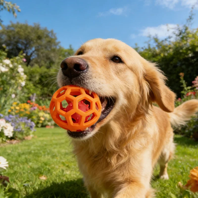 Tpr Hollow Out Training Ball Dog Play Toy Indestructible Pet Supplies Safe Dog Tough Toys Resistant Dogs Tooth Chew Puppy Toy