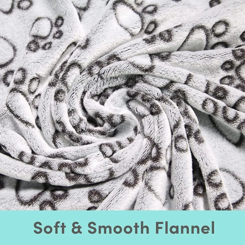 Stocked Soft Coral Fleece Dog & Cat Blankets Breathable Washable All Seasons Bed & Couch Protection Cover