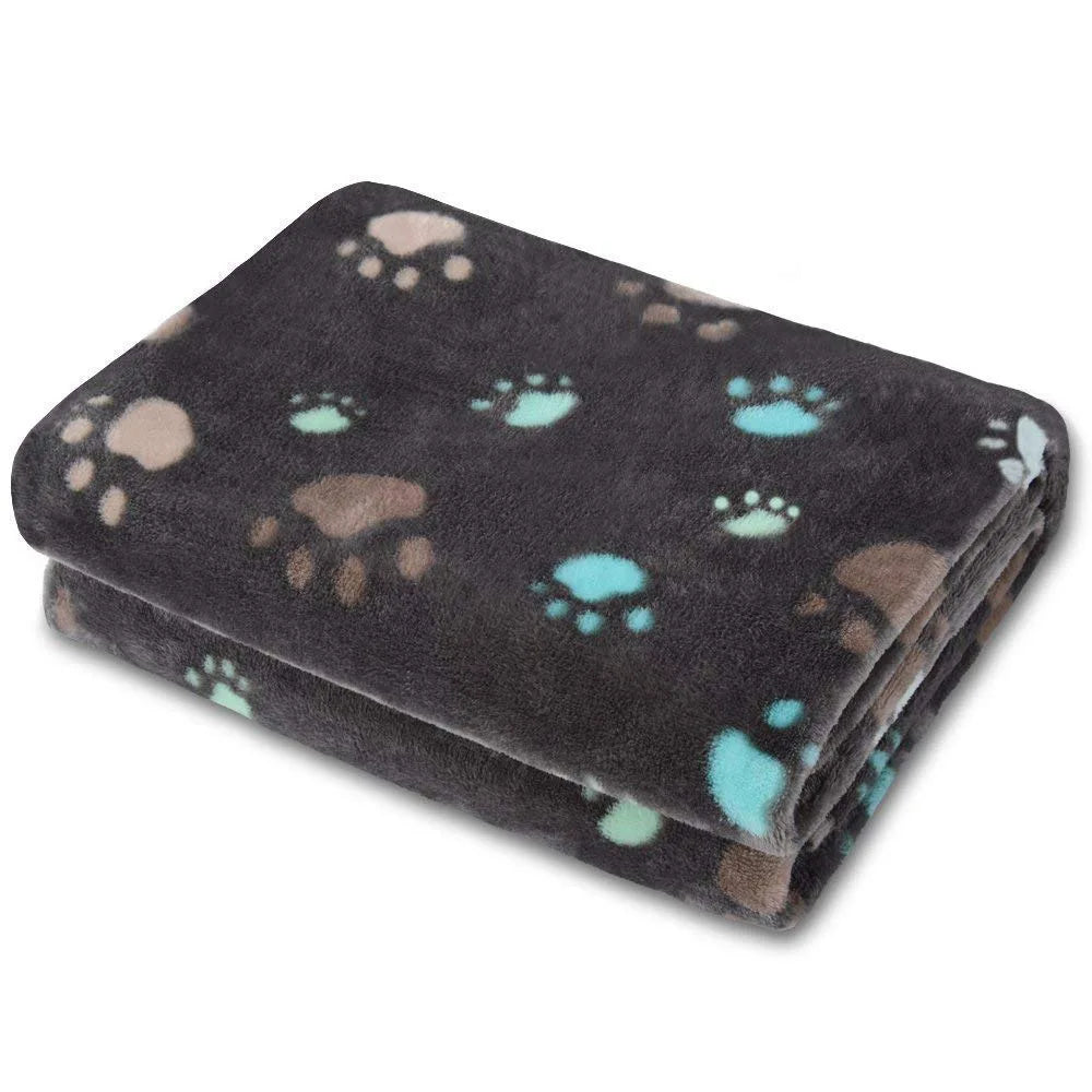 Stocked Soft Coral Fleece Dog & Cat Blankets Breathable Washable All Seasons Bed & Couch Protection Cover